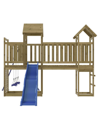 Set da Gioco da Esterno in Legno di Pino Impregnato