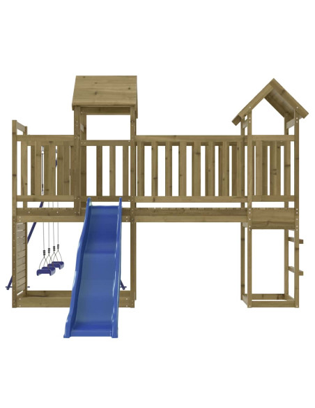 Set da Gioco da Esterno in Legno di Pino Impregnato