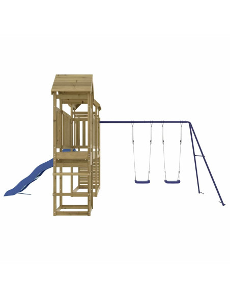 Set da Gioco da Esterno in Legno di Pino Impregnato