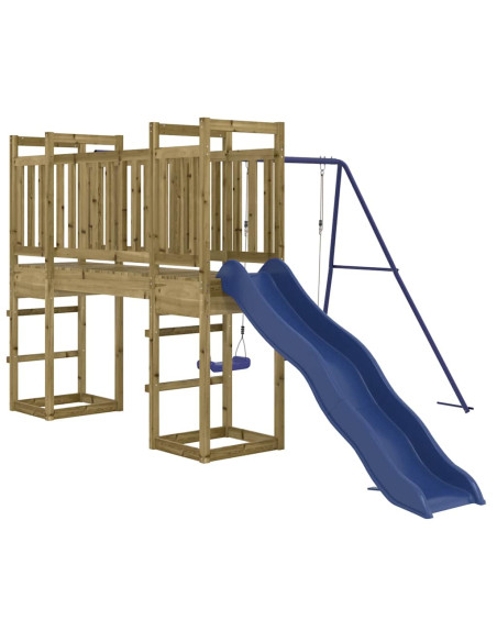 Set da Gioco da Esterno in Legno di Pino Impregnato