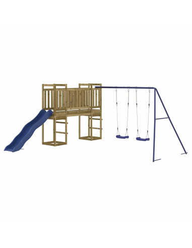 Set da Gioco da Esterno in Legno di Pino Impregnato