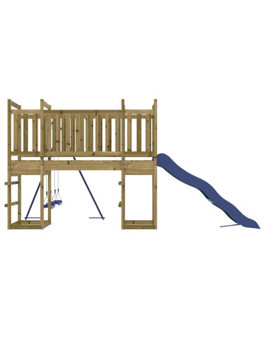 Set da Gioco da Esterno in Legno di Pino Impregnato