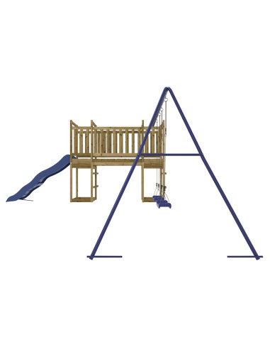 Set da Gioco da Esterno in Legno di Pino Impregnato