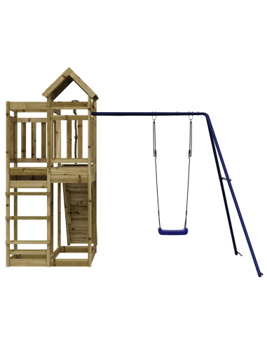 Set da Gioco da Esterno in Legno di Pino Impregnato