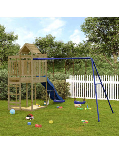 Set da Gioco da Esterno in Legno di Pino Impregnato