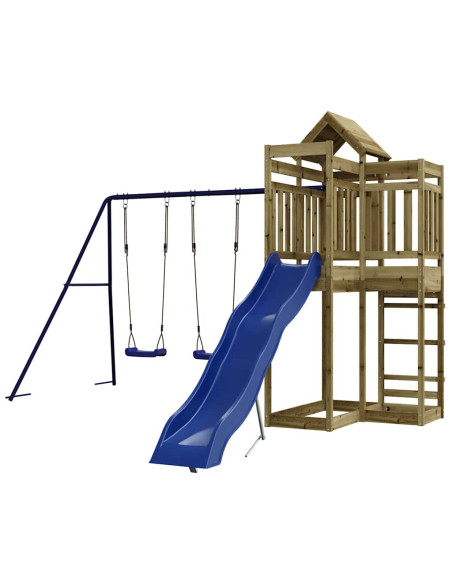 Set da Gioco da Esterno in Legno di Pino Impregnato