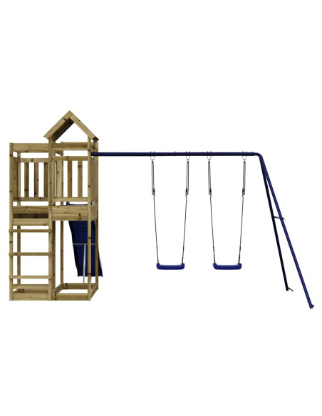 Set da Gioco da Esterno in Legno di Pino Impregnato