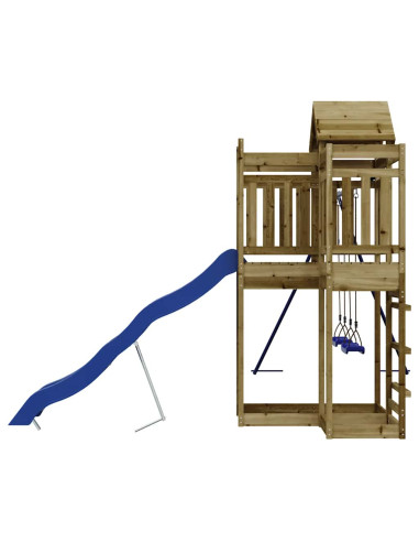 Set da Gioco da Esterno in Legno di Pino Impregnato