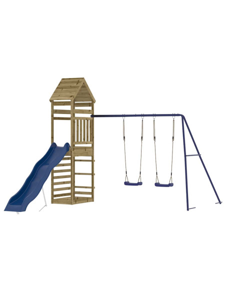 Set da Gioco da Esterno in Legno di Pino Impregnato