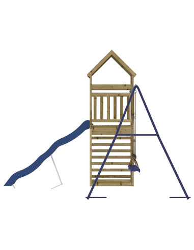 Set da Gioco da Esterno in Legno di Pino Impregnato