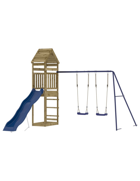 Set da Gioco da Esterno in Legno di Pino Impregnato