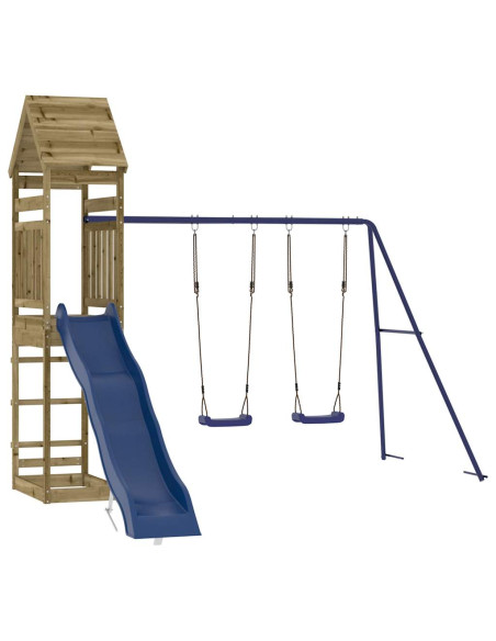 Set da Gioco da Esterno in Legno di Pino Impregnato