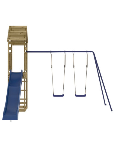 Set da Gioco da Esterno in Legno di Pino Impregnato