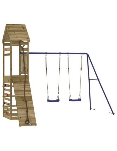 Set da Gioco da Esterno in Legno di Pino Impregnato