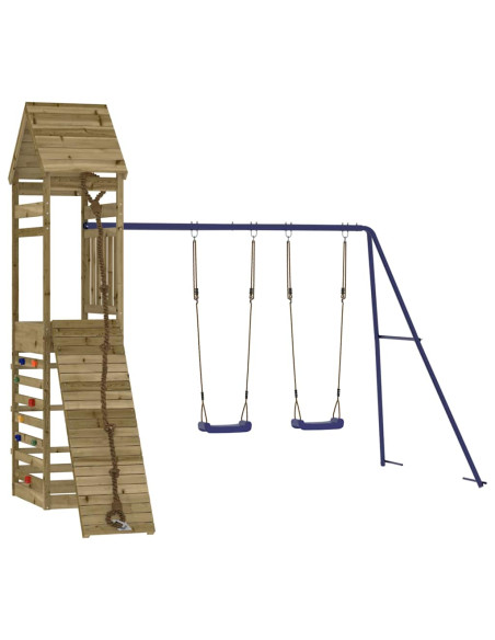 Set da Gioco da Esterno in Legno di Pino Impregnato