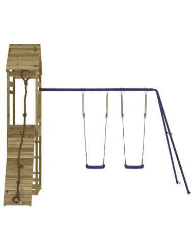 Set da Gioco da Esterno in Legno di Pino Impregnato