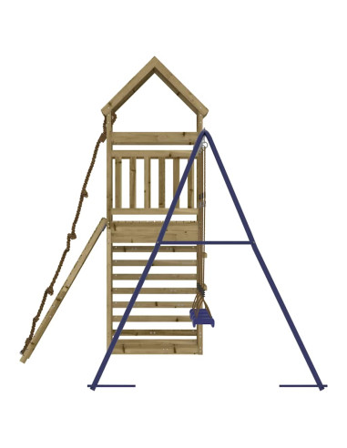 Set da Gioco da Esterno in Legno di Pino Impregnato