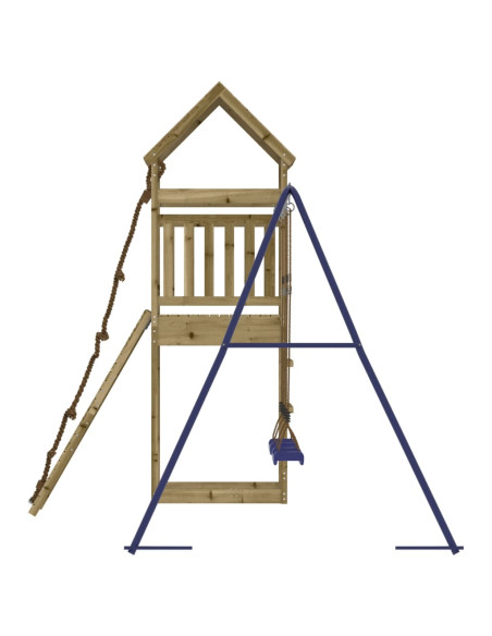 Set da Gioco da Esterno in Legno di Pino Impregnato