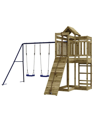 Set da Gioco da Esterno in Legno di Pino Impregnato