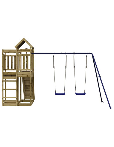 Set da Gioco da Esterno in Legno di Pino Impregnato