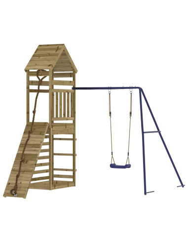 Set da Gioco da Esterno in Legno di Pino Impregnato