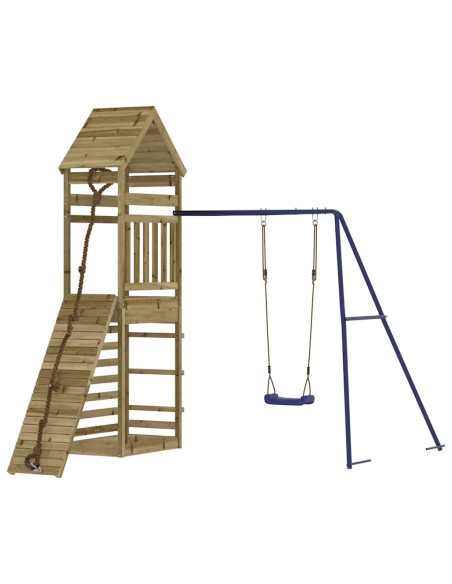 Set da Gioco da Esterno in Legno di Pino Impregnato