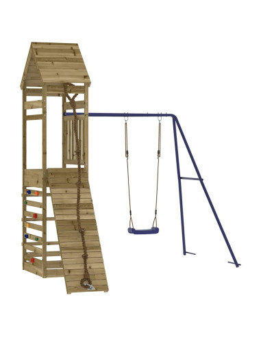 Set da Gioco da Esterno in Legno di Pino Impregnato
