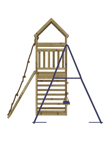 Set da Gioco da Esterno in Legno di Pino Impregnato