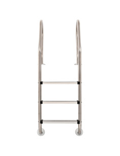 Scaletta per Piscina 3 Gradini in Acciaio Inox 304 120 cm