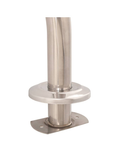 Scaletta per Piscina 3 Gradini in Acciaio Inox 304 120 cm