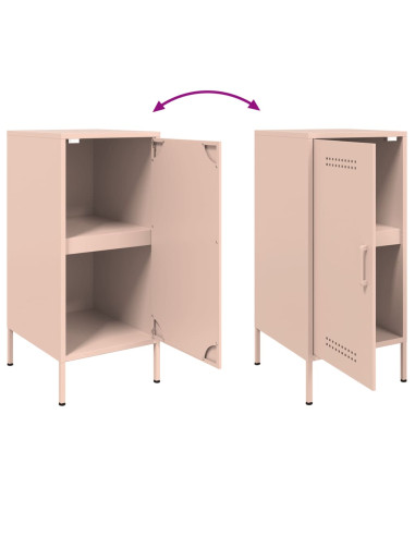 Credenza Rosa 36x39x79 cm in Acciaio