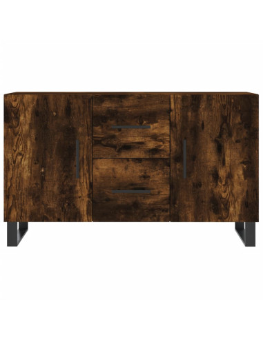 Credenza Rovere Fumo 100x36x60 cm in Legno Multistrato