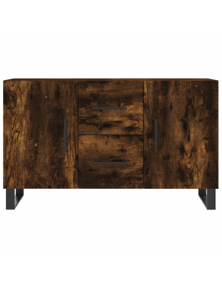 Credenza Rovere Fumo 100x36x60 cm in Legno Multistrato