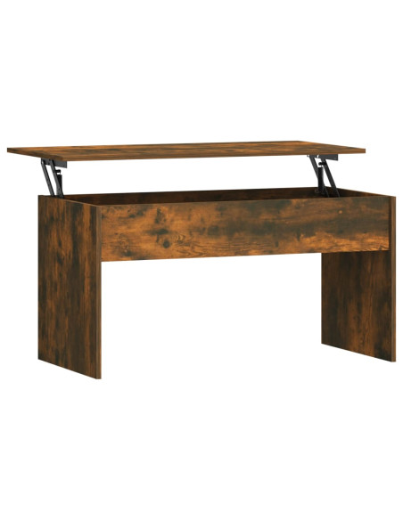 Tavolino Rovere Fumo 102x50,5x52,5 cm in Legno Multistrato