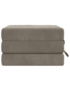Divano Letto Pieghevole 75 x 67 x 45 cm Grigio Chiaro 2