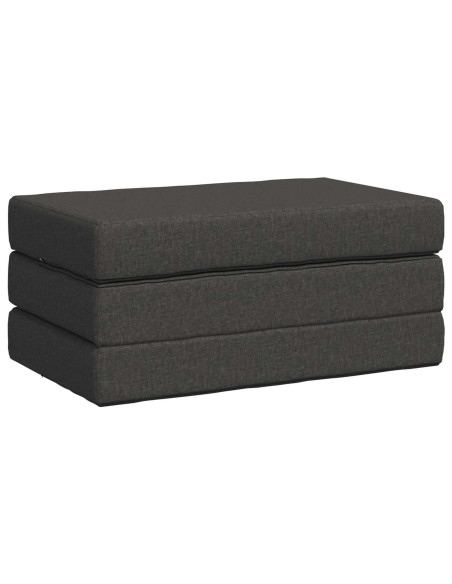 Divano Letto Pieghevole 80 x 67 x 45 cm Grigio Scuro