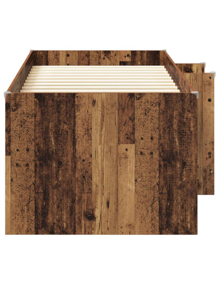 Letto Alto per Bambini 2 pcs Legno antico 193 x 96,1 x 68,5 cm