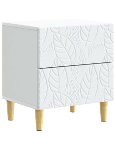 Comodino Bianco 43 x 34,5 x 48 cm Legno ingegnerizzato