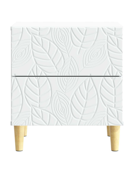 Comodino Bianco 43 x 34,5 x 48 cm Legno ingegnerizzato