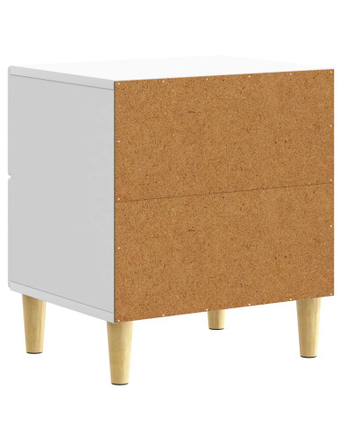 Comodino Bianco 43 x 34,5 x 48 cm Legno ingegnerizzato