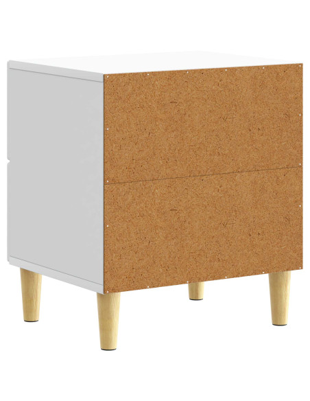 Comodino Bianco 43 x 34,5 x 48 cm Legno ingegnerizzato