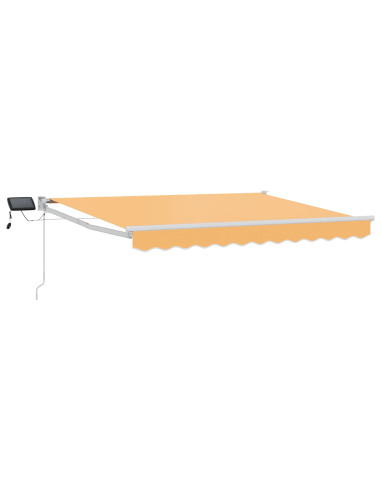 Tenda retrattile manuale con LED Sabbia
