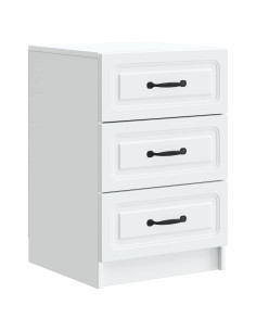 Armadio da Notte Bianco 43 x 41 x 63,5 cm Legno ingegnerizzato