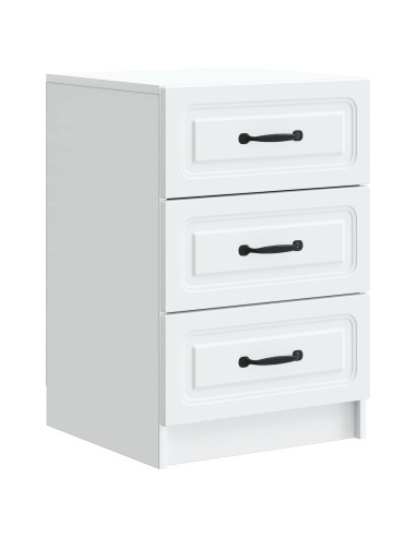 Armadio da Notte Bianco 43 x 41 x 63,5 cm Legno ingegnerizzato