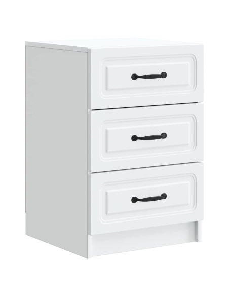 Armadio da Notte Bianco 43 x 41 x 63,5 cm Legno ingegnerizzato