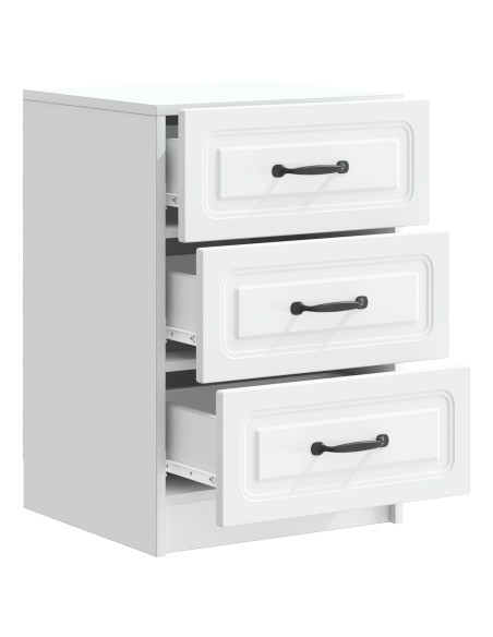 Armadio da Notte Bianco 43 x 41 x 63,5 cm Legno ingegnerizzato