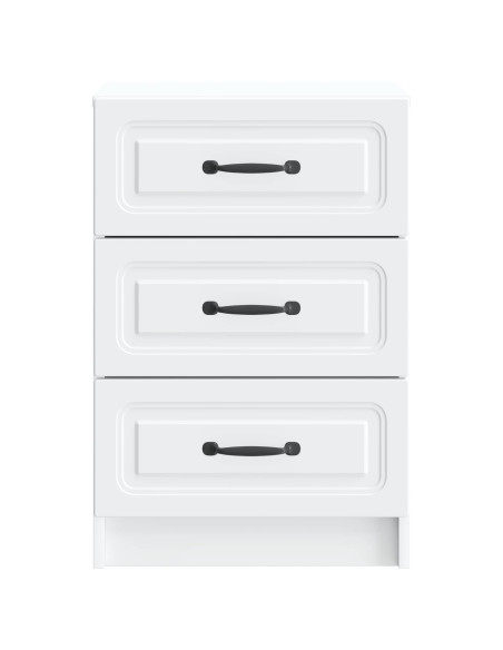 Armadio da Notte Bianco 43 x 41 x 63,5 cm Legno ingegnerizzato