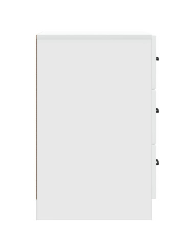 Armadio da Notte Bianco 43 x 41 x 63,5 cm Legno ingegnerizzato