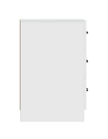 Armadio da Notte Bianco 43 x 41 x 63,5 cm Legno ingegnerizzato