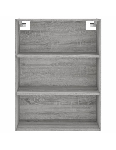 Credenza Grigio Sonoma 69,5x34x180 cm in Legno Multistrato